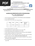 1-IQAC - Academic and Adminstrative Audit Report Format 2017-18