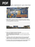 Motherboard Components and Function