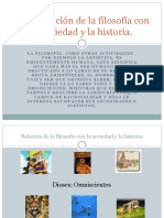 Relacion de La Filosofia Con La Sociedad y