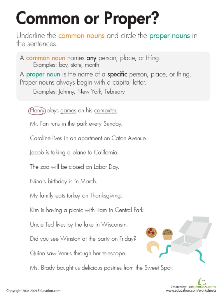nouns common proper third pdf pdf