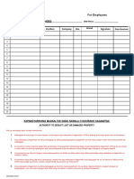 Accountability Form (Tagalog)