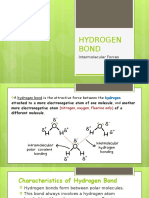 Hydrogen Bond: Intermolecular Forces