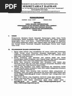 Pengumuman Seleksi Administrasi Cpns 2018 | PDF