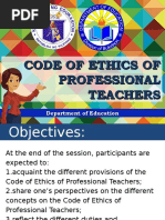 Code Of Ethics Final Pdf Article Two Of The United States Constitution Teachers