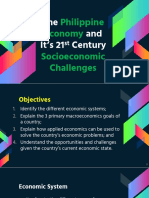 The and It's 21 Century: Philippine Economy Socioeconomic Challenges