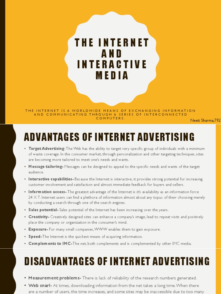 Internet Advertising: Pros and Cons | PDF | Mass Media | Advertising