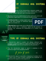 Type of Signals and Systems