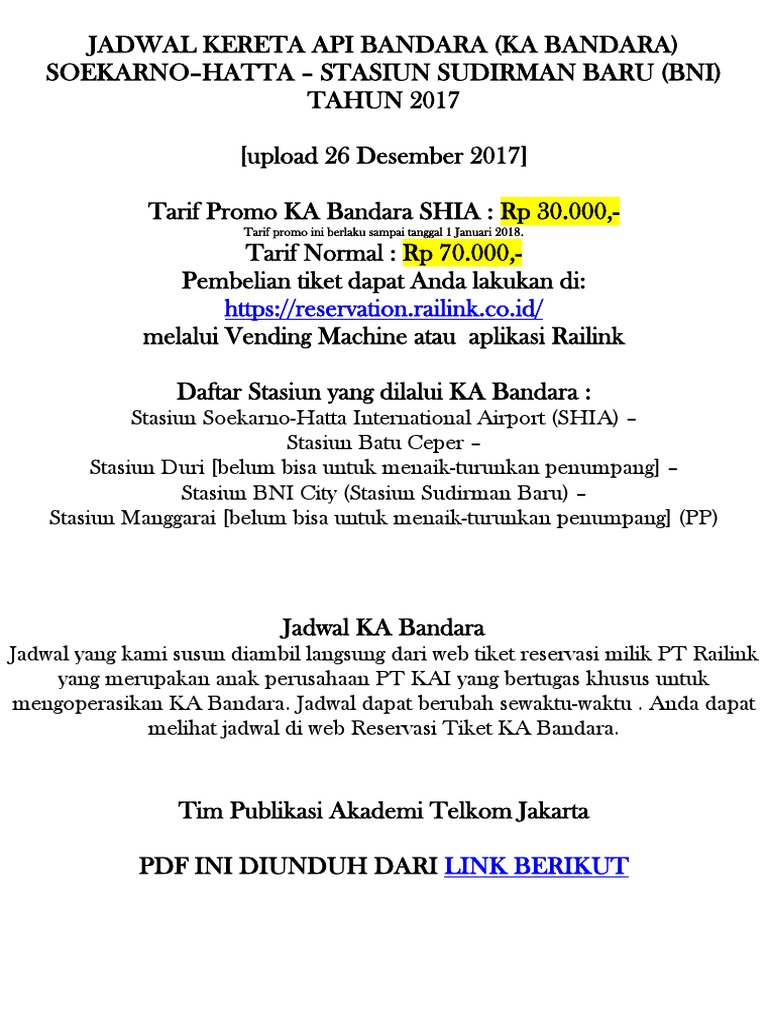 Jadwal Ka Bandarapdf