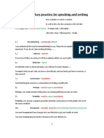 Useful Vocabs For OET Writing & Speaking PDF