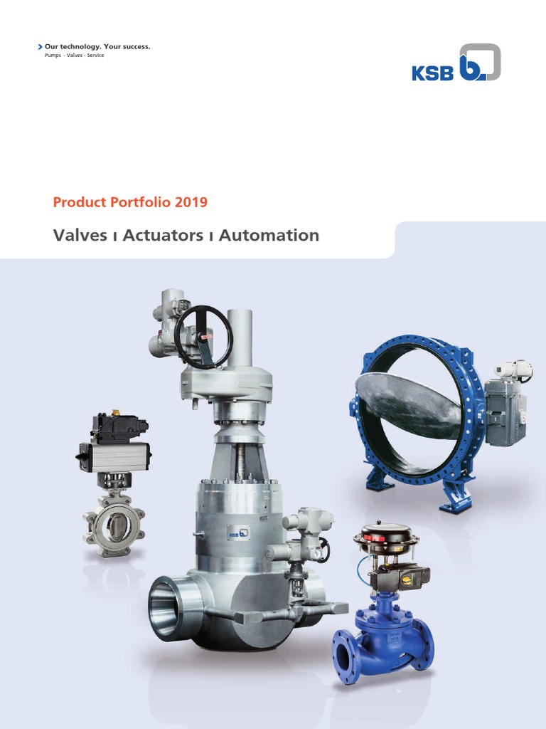 KSB Product Portfolio Valves 2019 PDF | PDF | Actuator | Valve