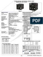 (Models: XTM - 443 / 773 / 993) : DIP Switch Setting:-1) Timer Mode Setting