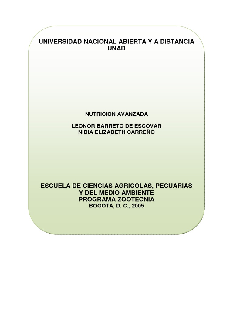Modulo Nutricion Avanzada Descargar Gratis Pdf Alimentos Nutrición