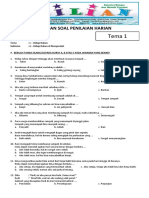 Soal K13 Kelas 2 SD Tema 1 Subtema 4 Hidup Rukun Di Masyarakat Dan Kunci Jawaban PDF