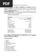 Faça Vc Um Memorial-Descritivo