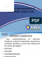 Climas Brasileiros e Dominios Climaticos