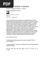 Escalas Maior e Menor