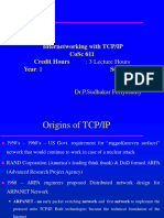 Internetworking With Tcp/Ip Cosc 611 Credit Hours Year: I Semester: I