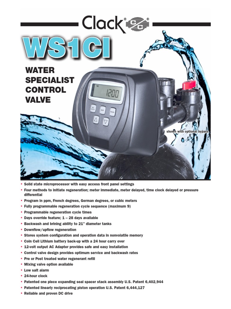 Ws1Ci: Water Specialist Control Valve | PDF | Alternating Current | Valve