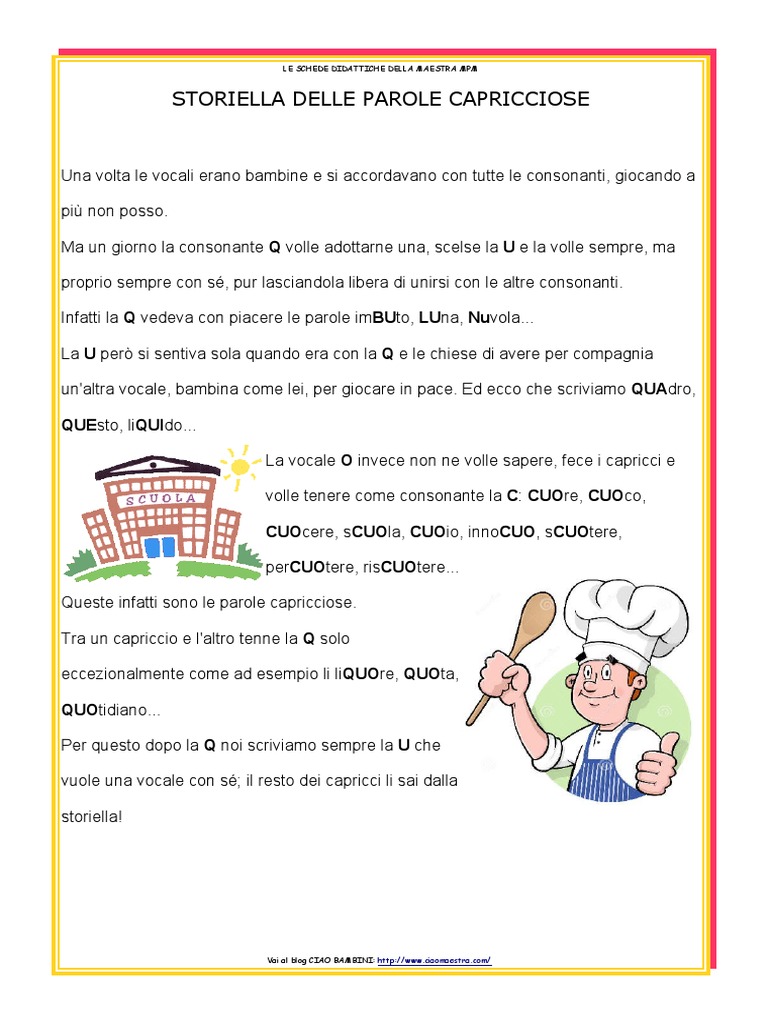 Storia Parole Capricciose