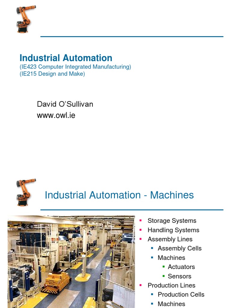 Overview of Industrial Automation Systems | PDF | Operations Management ...