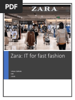 Zara: IT For Fast Fashion: Soham Dakhole ISM 24148