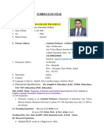 Brief Academic CV DR Pradhan OCT2019