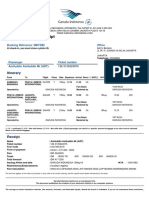 Garuda Indonesia Electronic Ticket Receipt