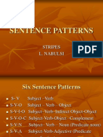 Sentence Patternsr