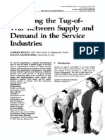 Managing The Tug-of-War Between Supply and Demand in The Service