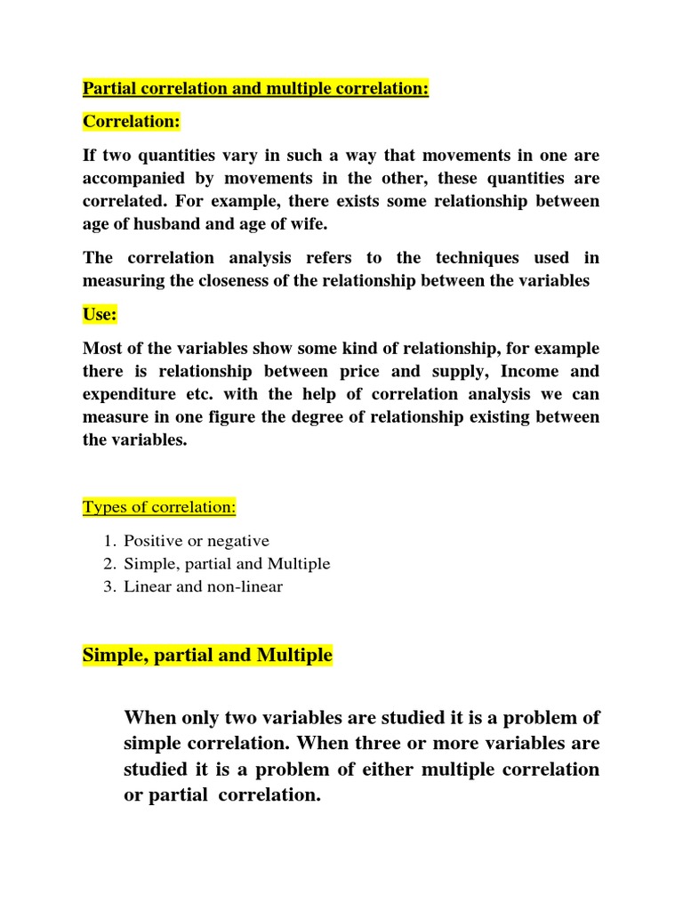 A Comprehensive Overview of Correlation Analysis Techniques for