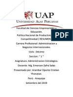 La Politica Nacional de Competitividad y Productividad (RESUMEN)