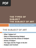 The Types of Subject