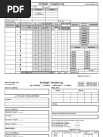 VFR Navigation Log Template | PDF | Airport | Visual Flight Rules