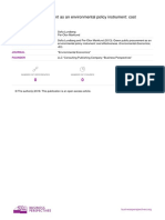 (2013) LUNDBERG, MARKLUND - Green Public Procurement as an Environmental Policy Instrument - Cost Effectiveness