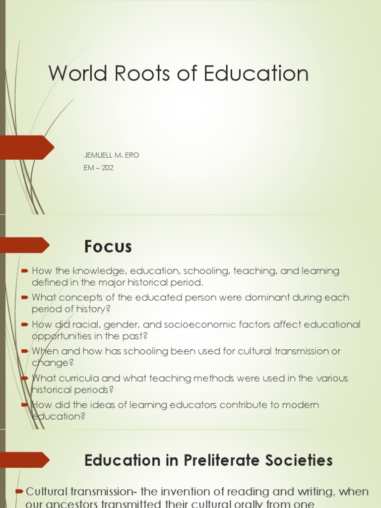 Historical Roots of Education | PDF | Confucianism | Schools