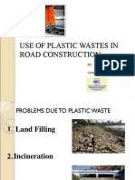 Use of Plastic Wastes in Road Construction: BY Vinoth.N