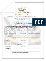 Crown Hotel Job Application & Interview Form PDF