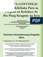 Tanggol Wika Presentation - Filipino Sa PDF