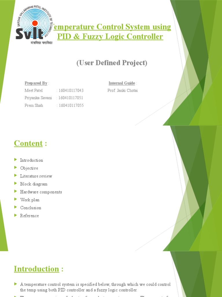 PID vs Fuzzy Logic in Temp Control | PDF | Control System | Control Theory