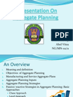 A Presentation On Aggregate Planning