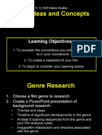 Initial Ideas and Concepts: Learning Objectives