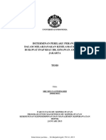 Determinan Perilaku Perawat Dalam Melaksanakan Keselamatan Pasien Di Rawat Inap Rsau Dr. Esnawan Antariksa Jakarta