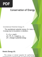 Conservation of Energy