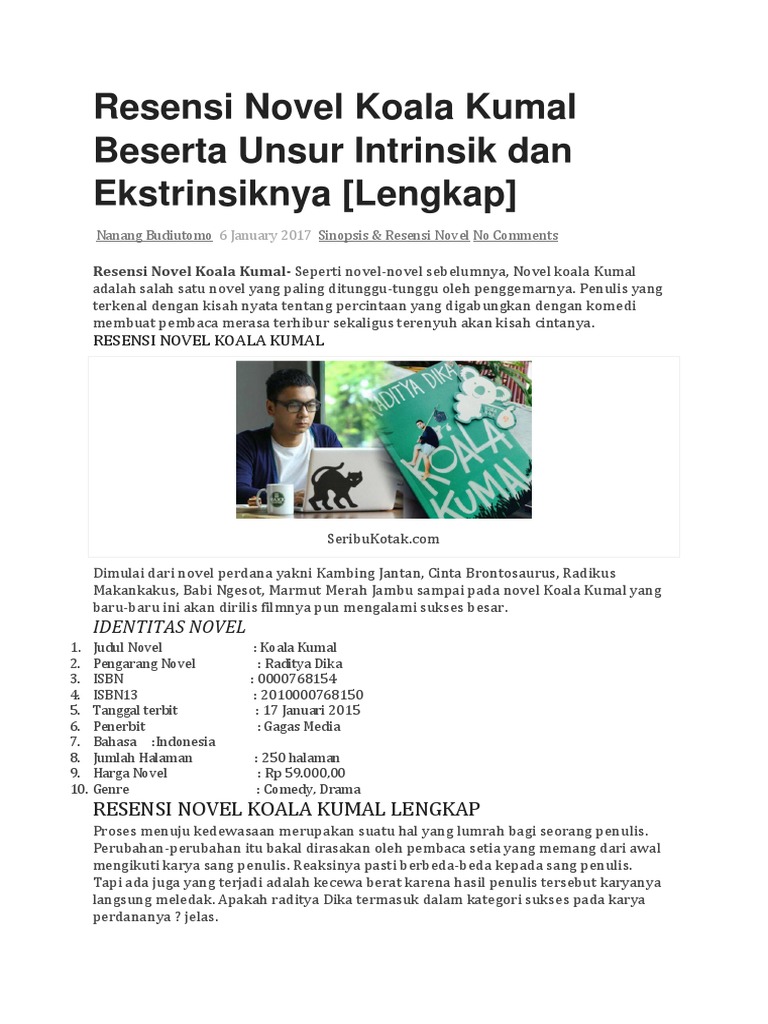 Unsur Intrinsik Marmut Merah Jambu Enak