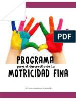 Programa para El Desarrollo de La Motricidad Fina