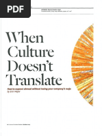 When Culture Doesn't Translate