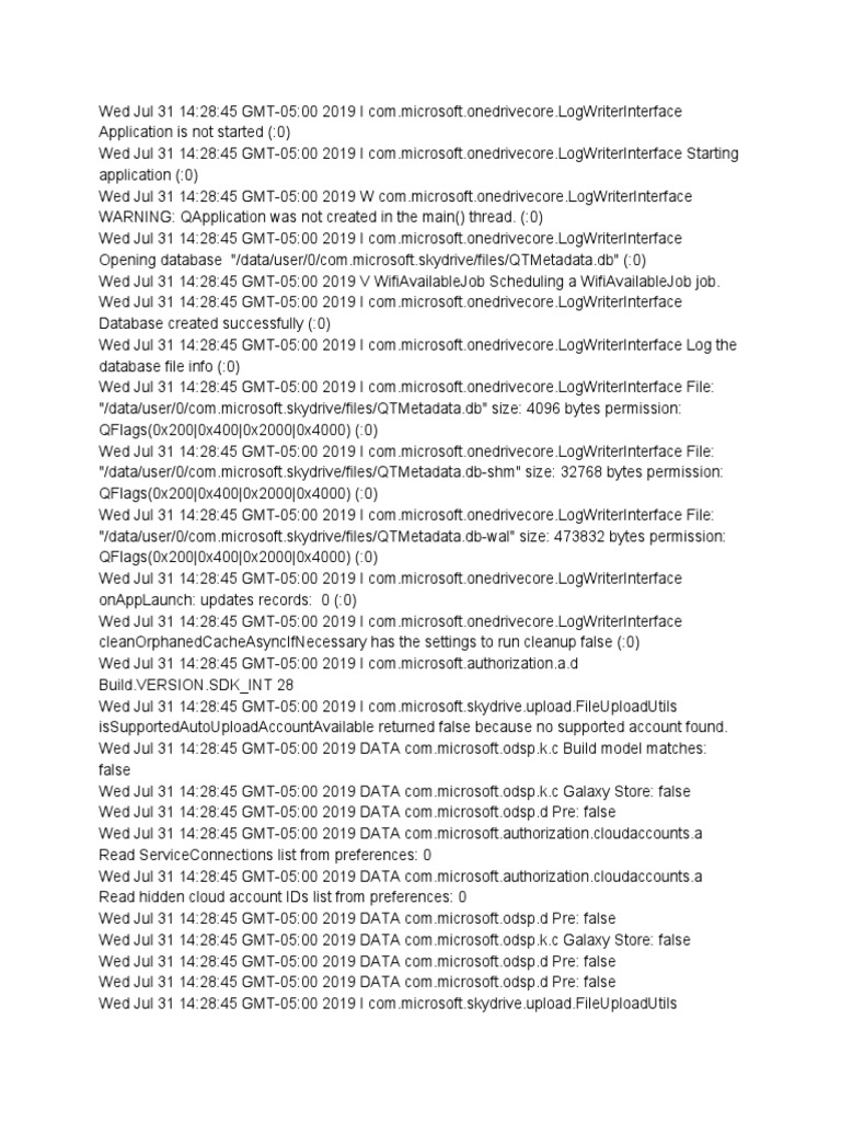 OneDrive Application Log Analysis | PDF | Domain Name System | Digital ...