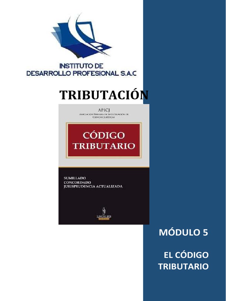 El Código Tributario PDF Pagos Instituciones sociales