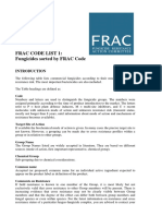 Frac Code List 1: Fungicides Sorted by FRAC Code