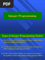 5 Integer Programming